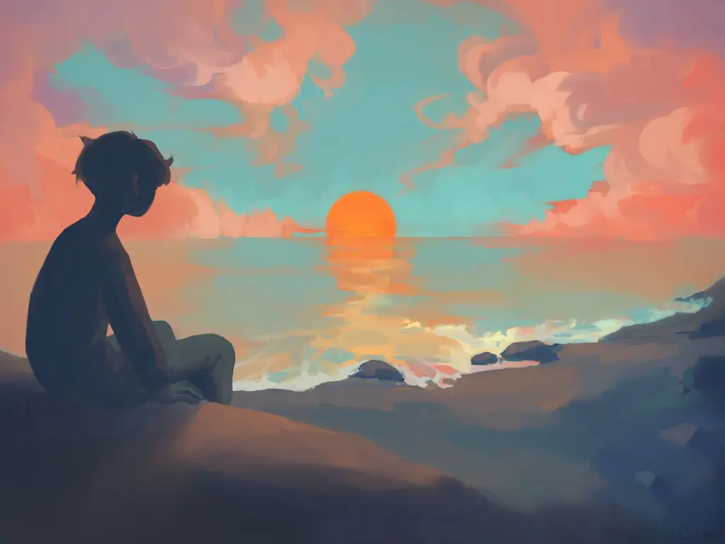 Cara Menikmati Anime Seseorang bersantai sambil menonton anime
