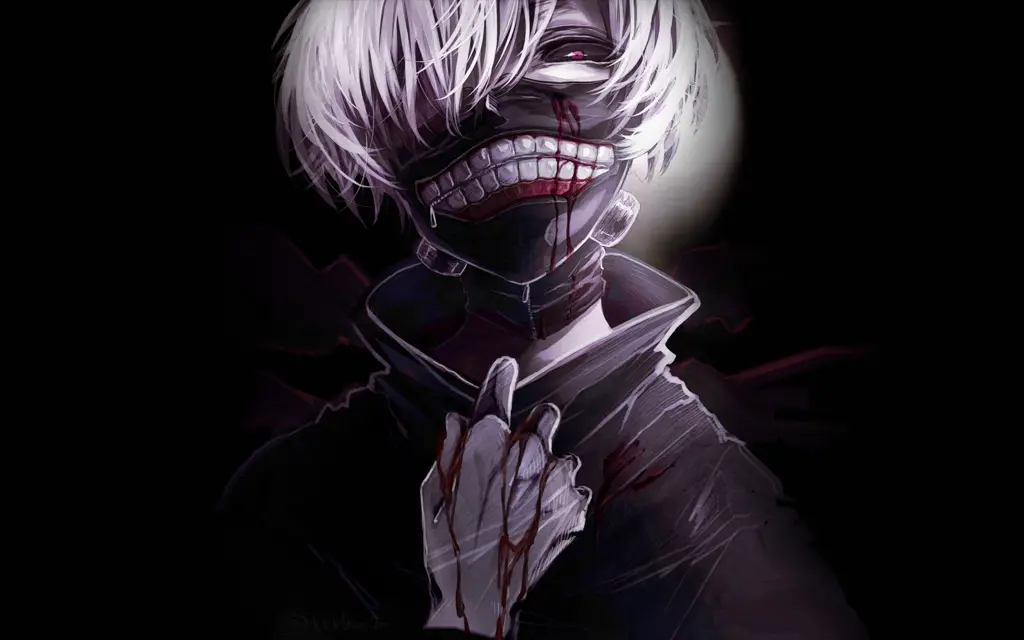 Kaneki Ken, karakter utama Tokyo Ghoul Gambar Kaneki Ken dari Tokyo Ghoul