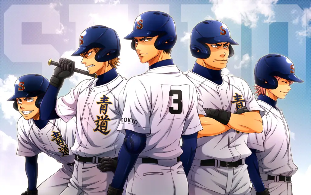 Ketegangan pertandingan baseball dalam anime Pertandingan Baseball seru dalam Diamond no Ace