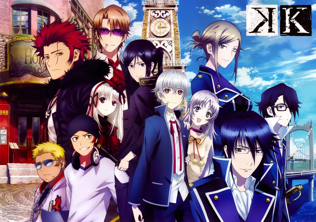 Visual kunci anime K Project Visual kunci dari anime K Project