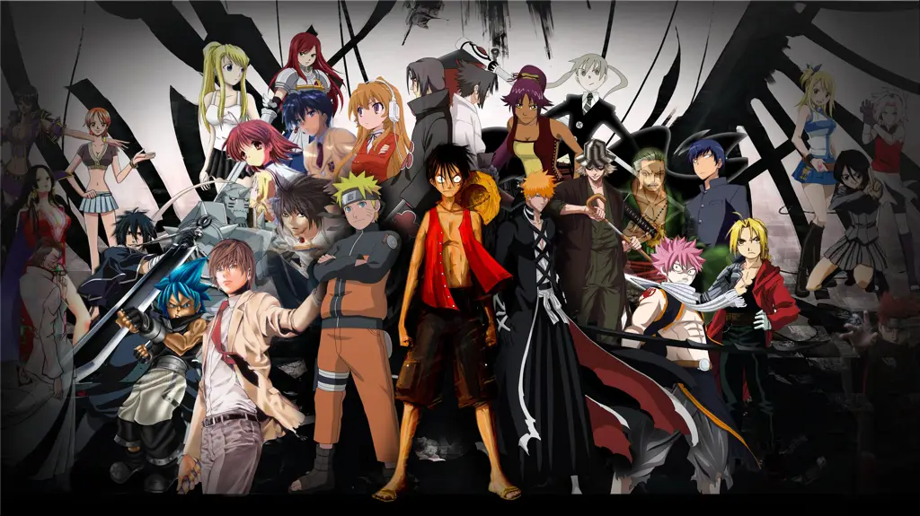 Beragam Karakter Anime Berbagai karakter anime yang berbeda