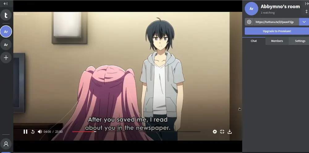 Sebuah gambar yang menampilkan penggemar anime yang sedang menonton bersama-sama dengan ekspresi bahagia