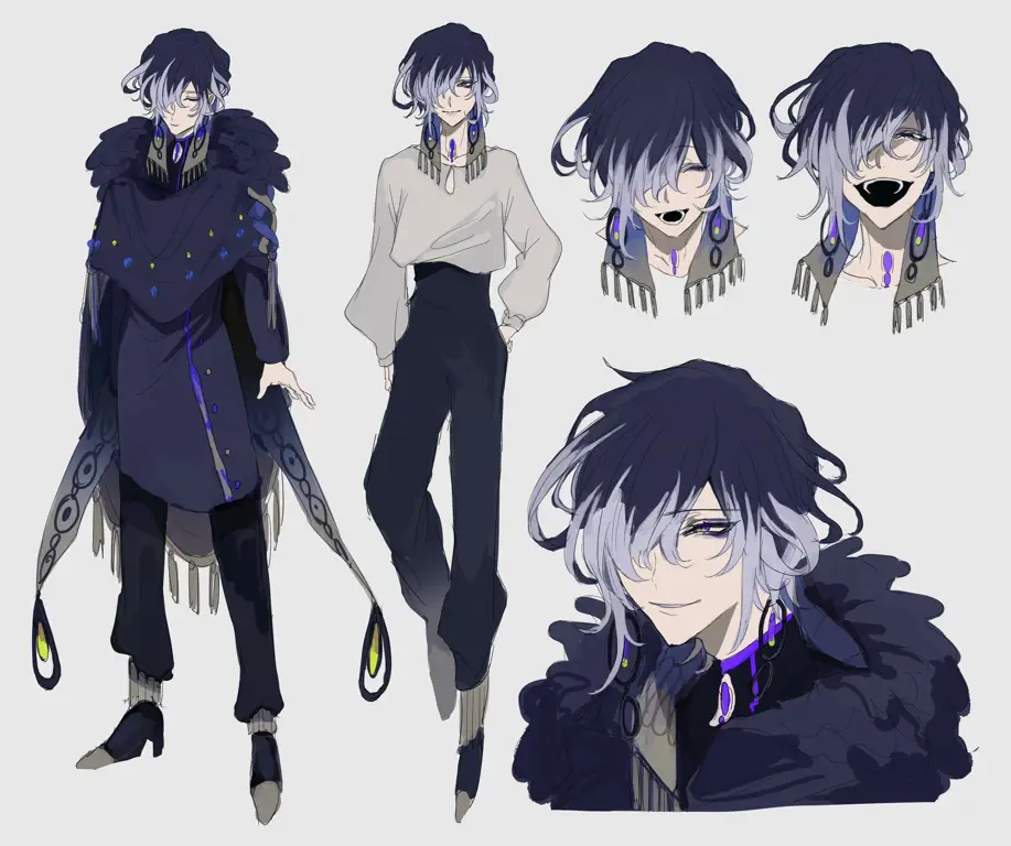 Ilustrasi Desain Karakter Desain Karakter Anime