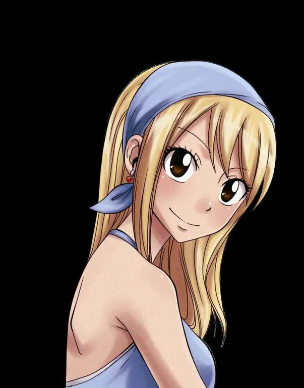 Ilustrasi Lucy Heartfilia, salah satu karakter utama dalam anime Fairy Tail Gambar Lucy Heartfilia dari anime Fairy Tail