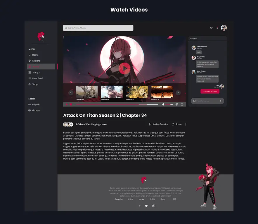 Cari Situs dengan Antarmuka yang Mudah Digunakan Antarmuka situs web streaming anime yang ramah pengguna