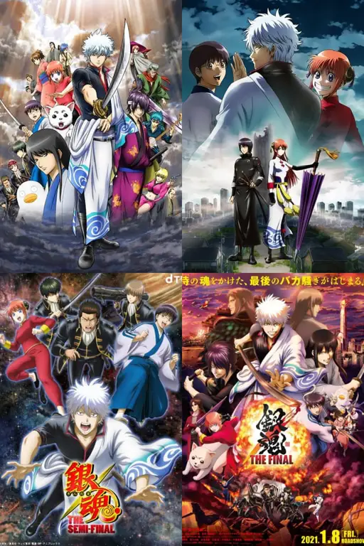 Poster film Gintama dengan visual yang menarik